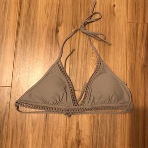 aerie string grey bikini top
